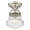 Z-Lite Vaughn 1 Light Flush Mount, Brushed Nickel And Clear Seedy 736F1-BN - alternate 2